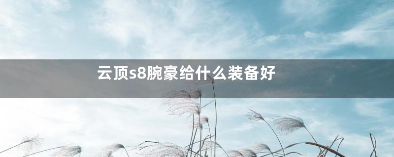 云顶s8腕豪给什么装备好