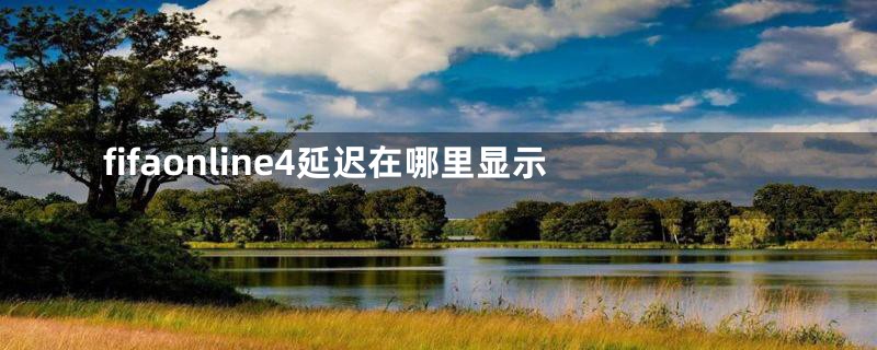 fifaonline4延迟在哪里显示