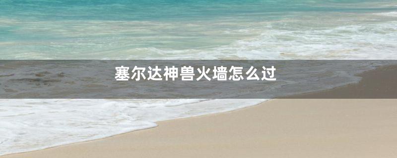 塞尔达神兽火墙怎么过