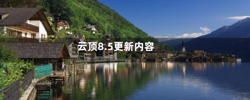 云顶8.5更新内容