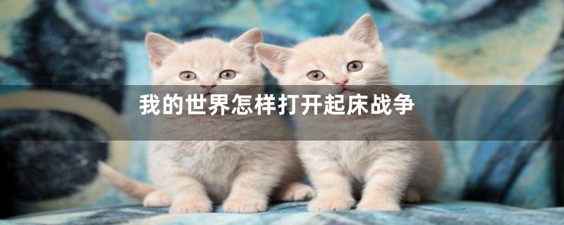 我的世界怎样打开起床战争
