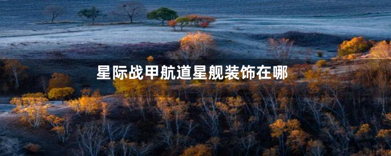 星际战甲航道星舰装饰在哪
