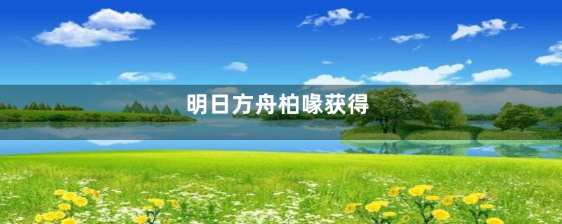 明日方舟柏喙获得