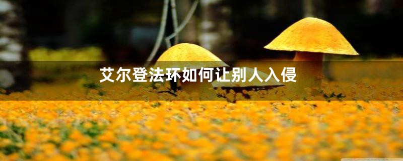 艾尔登法环如何让别人入侵