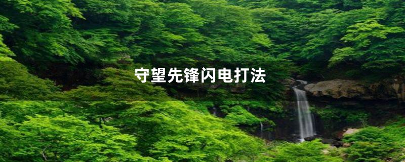 守望先锋闪电打法