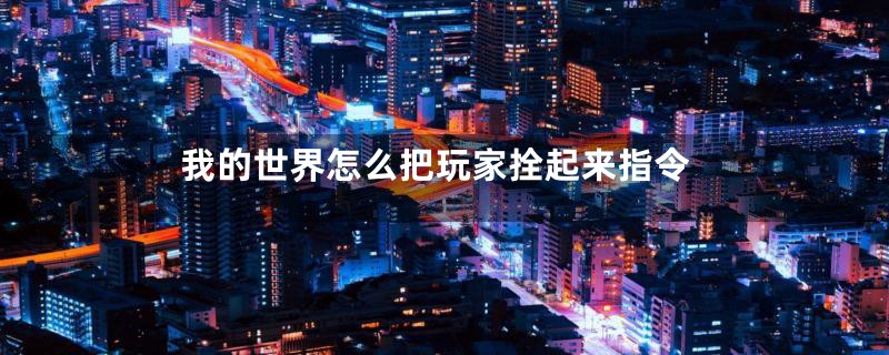 我的世界怎么把玩家拴起来指令