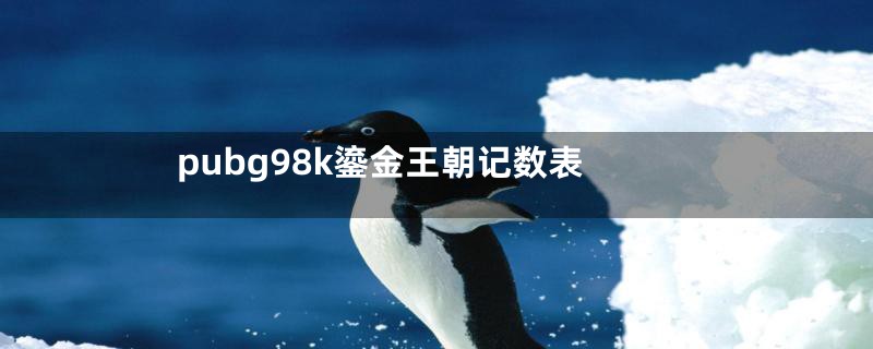 pubg98k鎏金王朝记数表