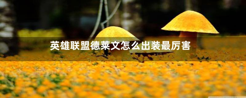 英雄联盟德莱文怎么出装最厉害