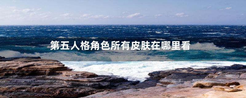 第五人格角色所有皮肤在哪里看