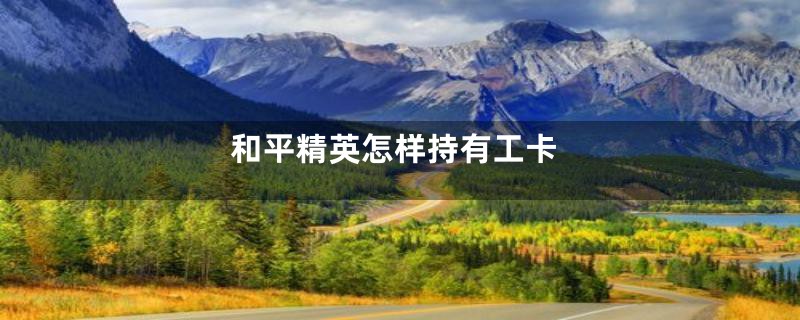 和平精英怎样持有工卡
