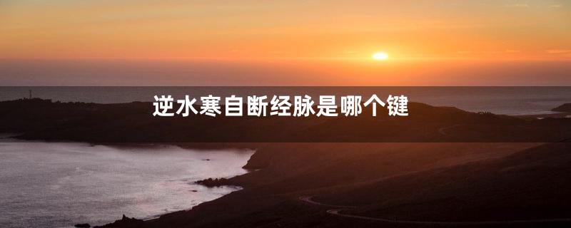 逆水寒自断经脉是哪个键
