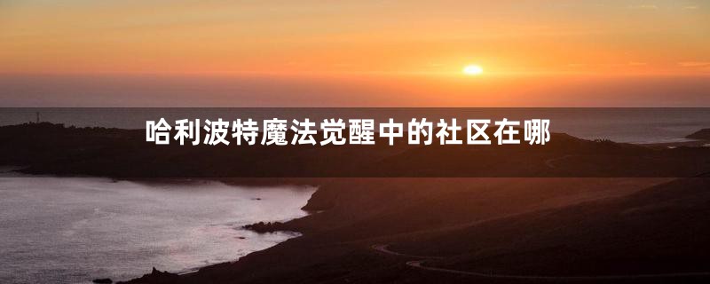 哈利波特魔法觉醒中的社区在哪
