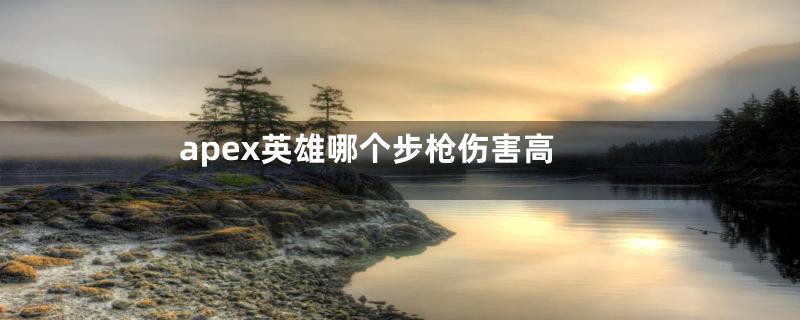 apex英雄哪个步枪伤害高