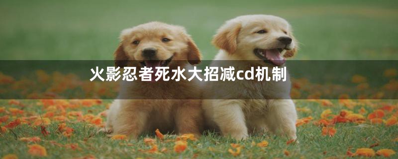 火影忍者死水大招减cd机制
