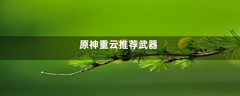 原神重云推荐武器