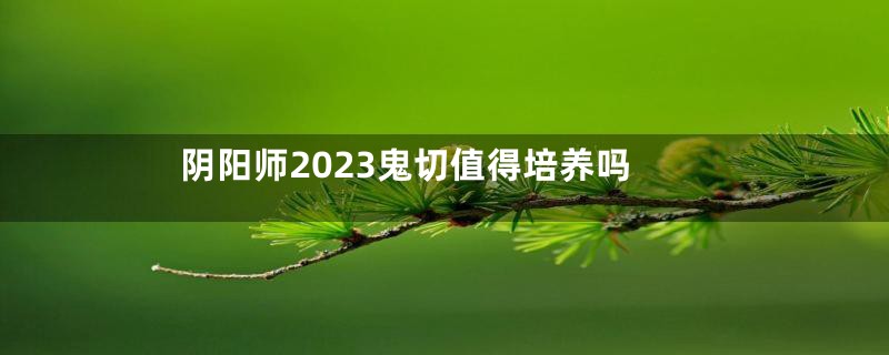 阴阳师2023鬼切值得培养吗