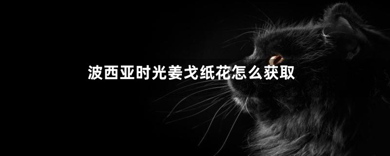波西亚时光姜戈纸花怎么获取
