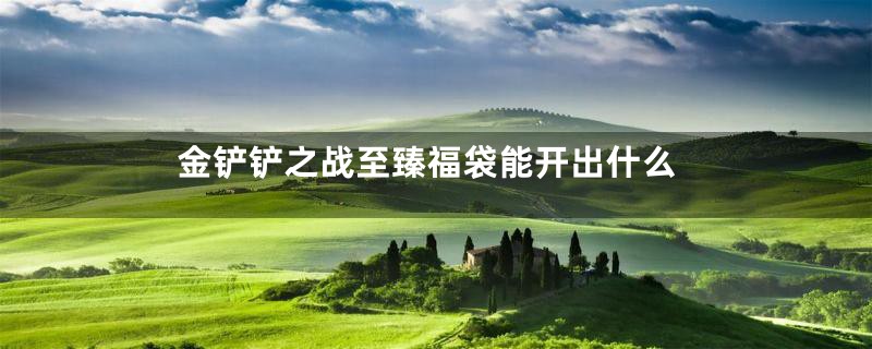 金铲铲之战至臻福袋能开出什么
