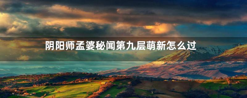 阴阳师孟婆秘闻第九层萌新怎么过