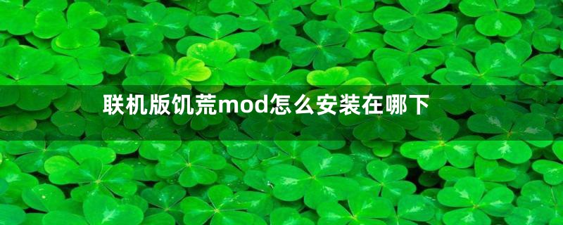 联机版饥荒mod怎么安装在哪下