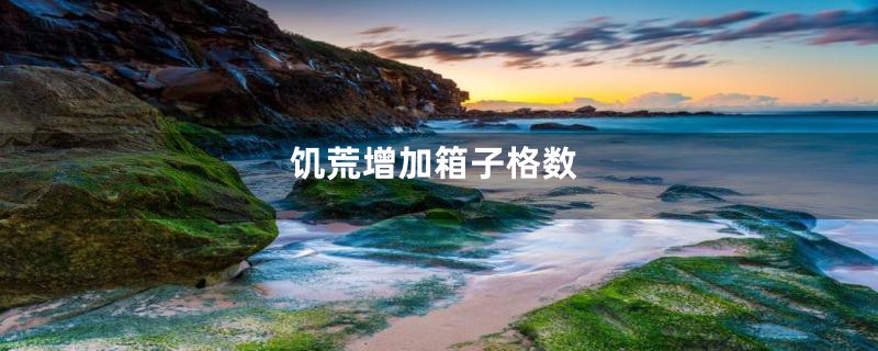 饥荒增加箱子格数