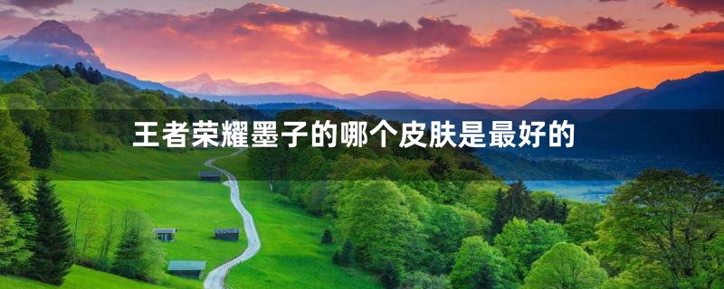 王者荣耀墨子的哪个皮肤是最好的