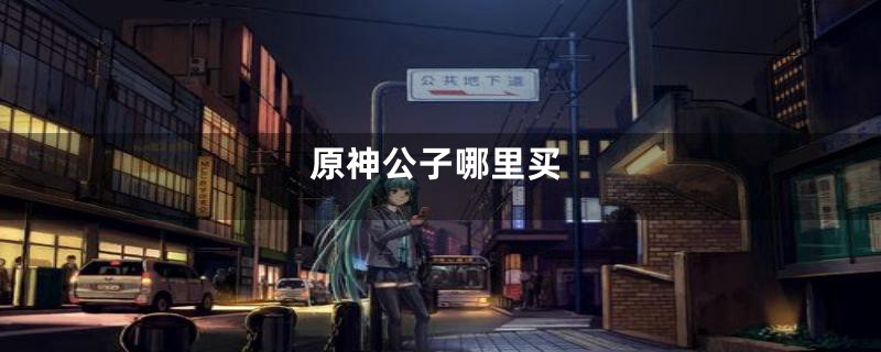 原神公子哪里买